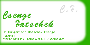 csenge hatschek business card